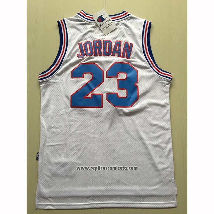 Camiseta Tune Squad Michael Jordan #23 Blanco